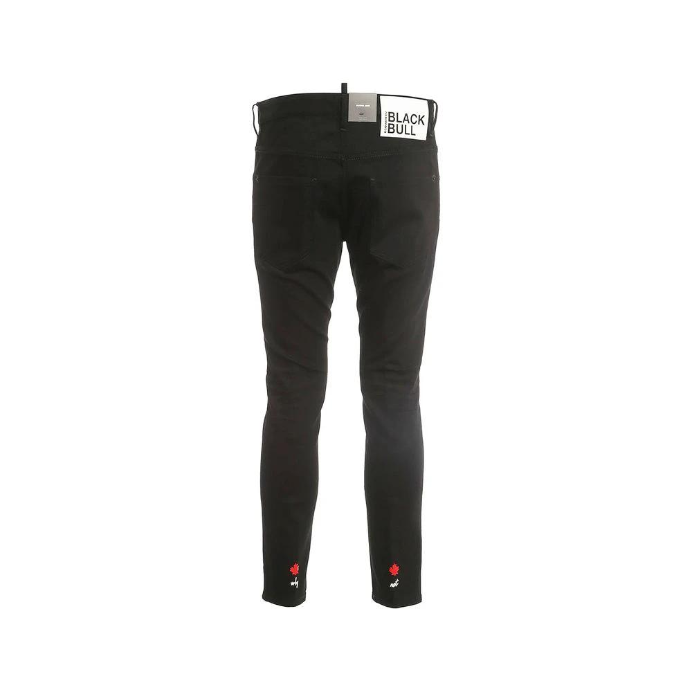Dsquared² Black Cotton Skinny Jeans by Dsquared²