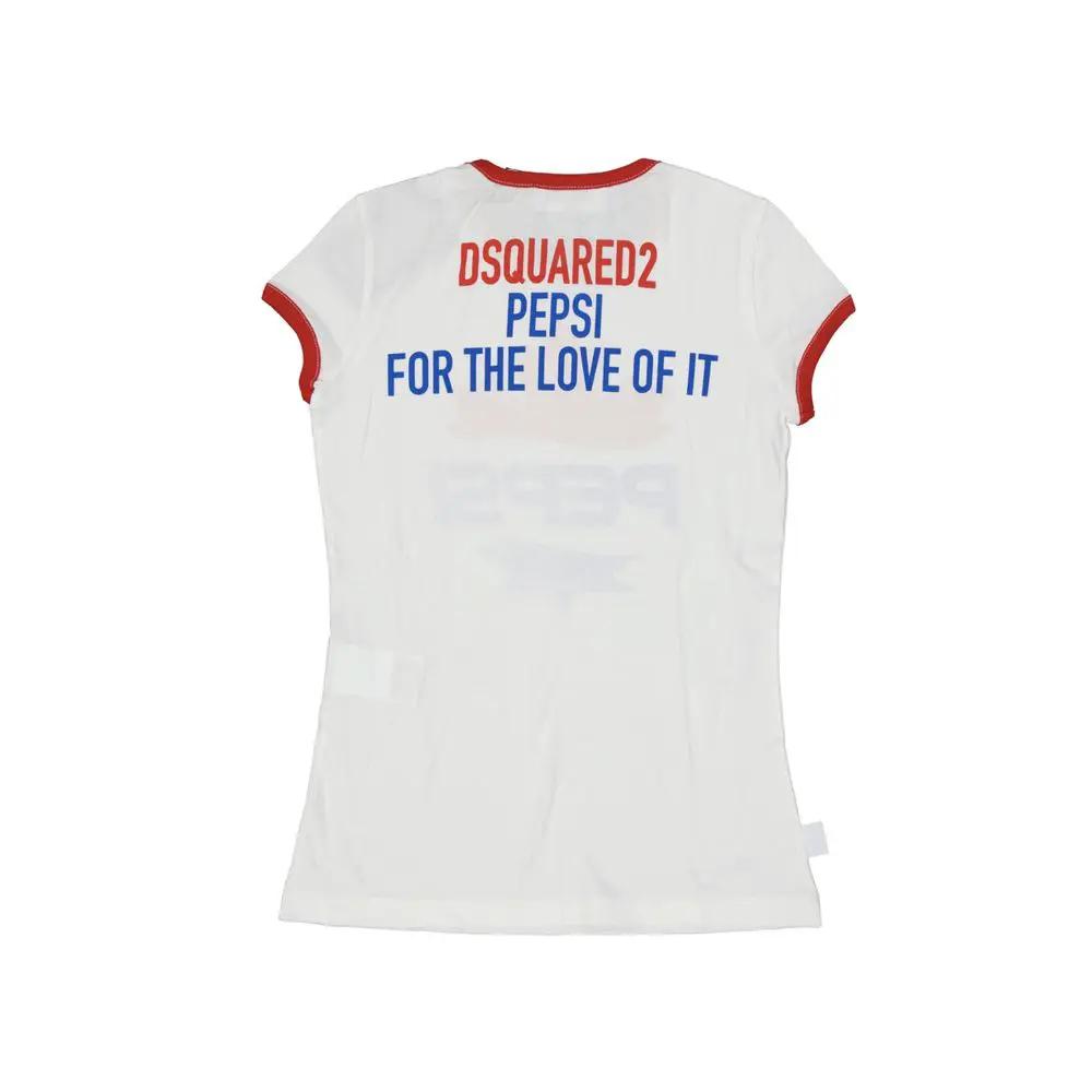 Dsquared² White Cotton T-Shirt