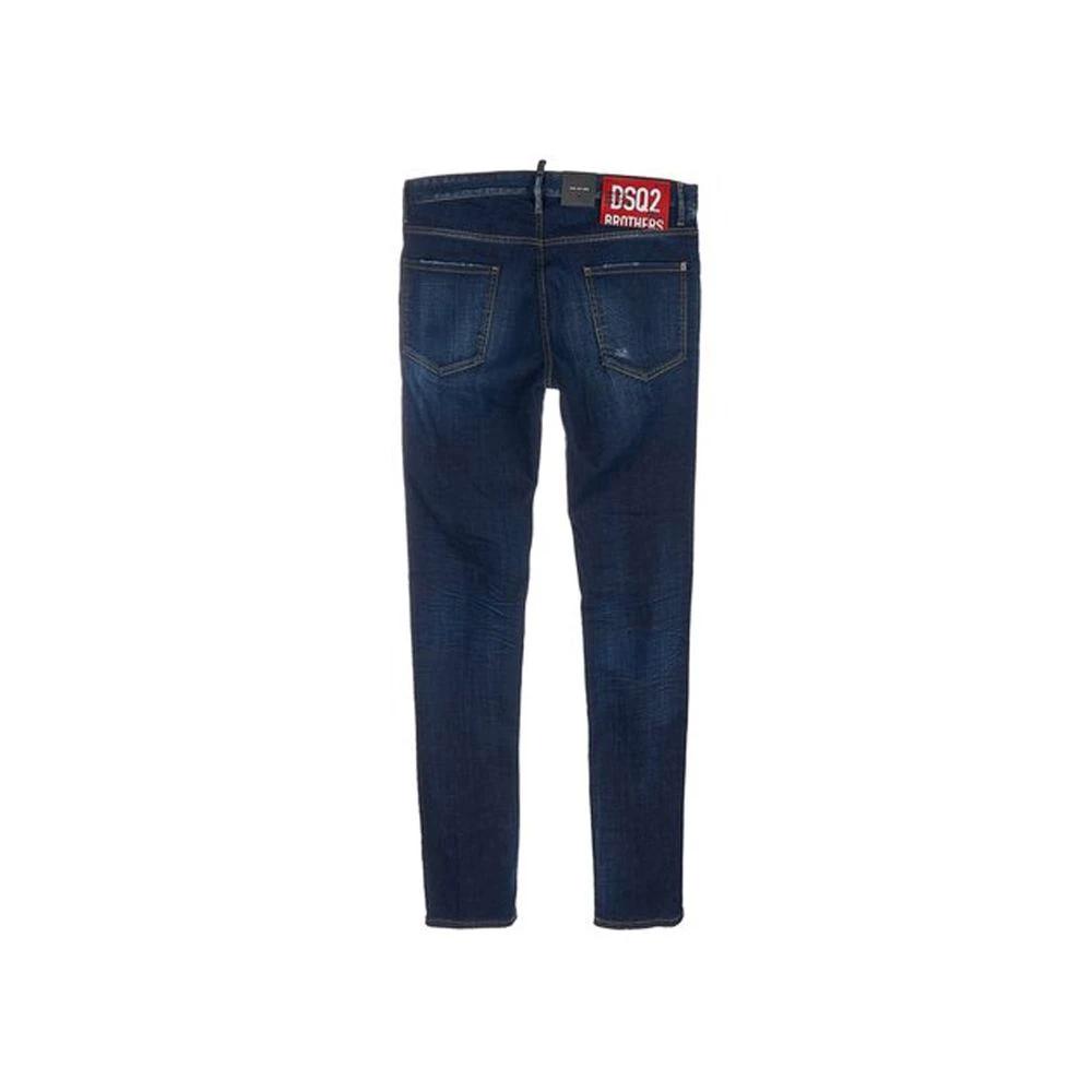 Dsquared² Blue Cotton Skinny Jeans by Dsquared²