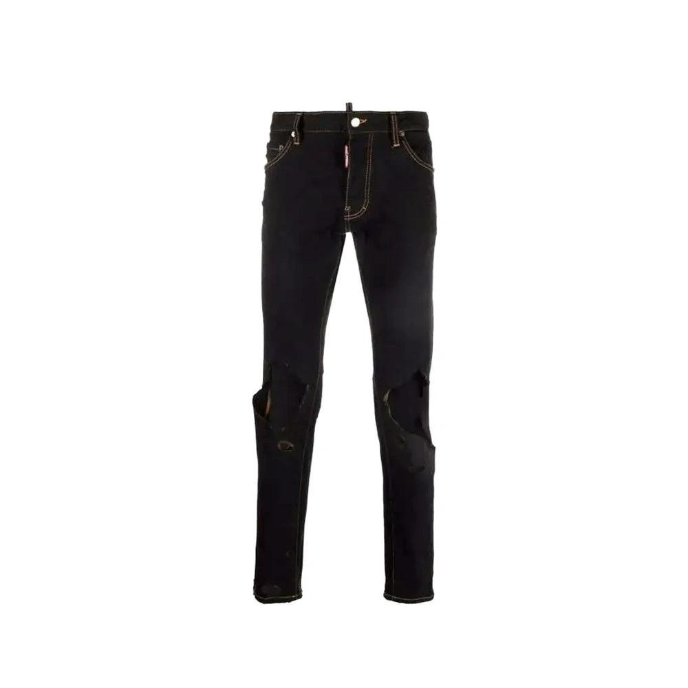 Dsquared² Black Cotton Jeans Denim by Dsquared²