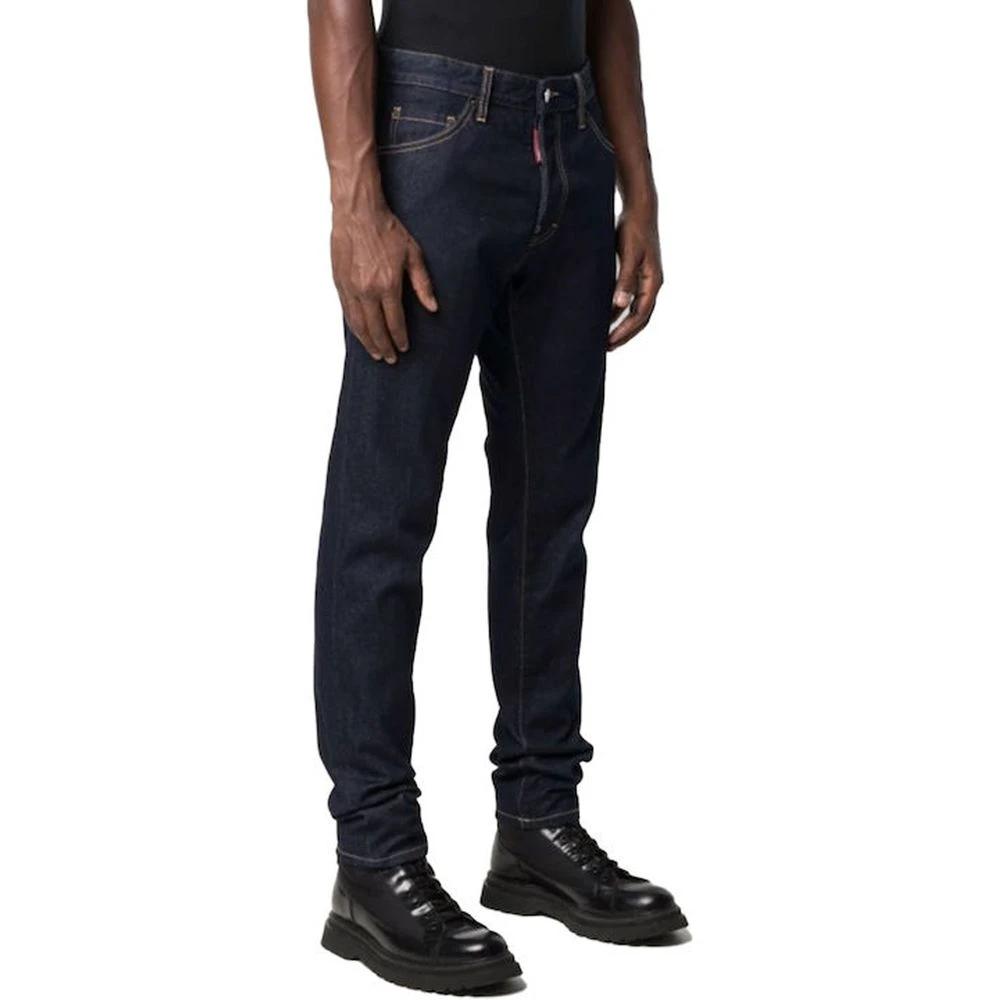 Dsquared² Blue Cotton Straight-Leg Jeans by Dsquared²