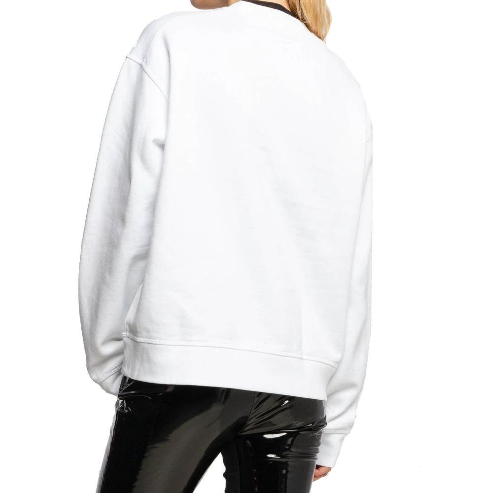 Dsquared² White Cotton Sweatshirt by Dsquared²