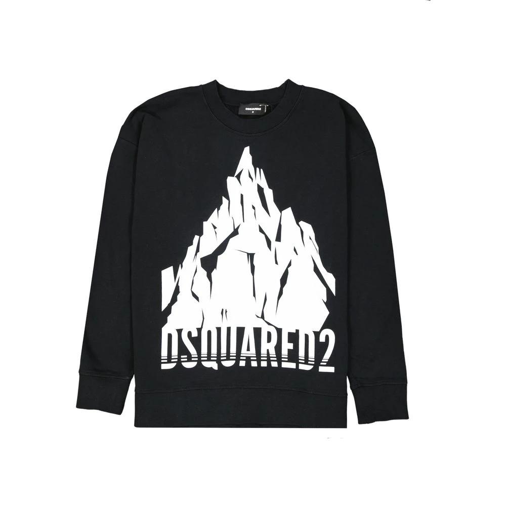 Dsquared² Black Cotton Sweatshirt by Dsquared²