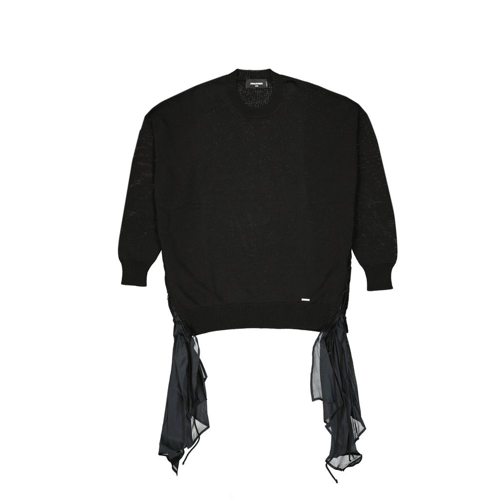 Dsquared² Black Cotton Sweatshirt by Dsquared²
