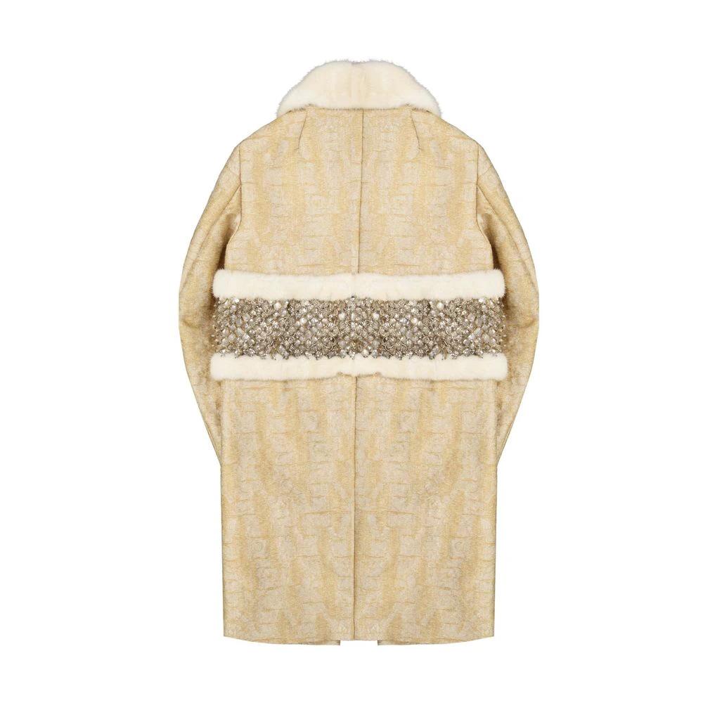 Dsquared² Beige Polyamide Coat by Dsquared²