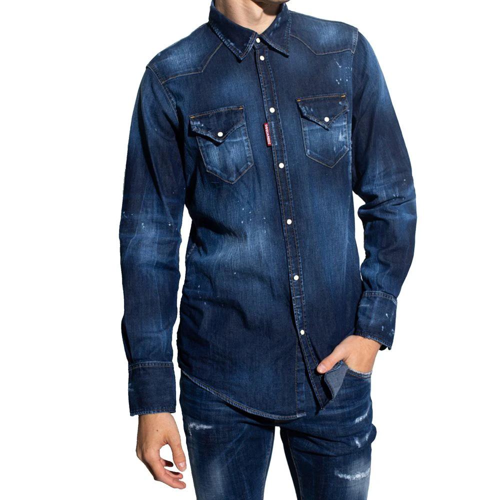 Dsquared² Blue Denim Shirt by Dsquared²