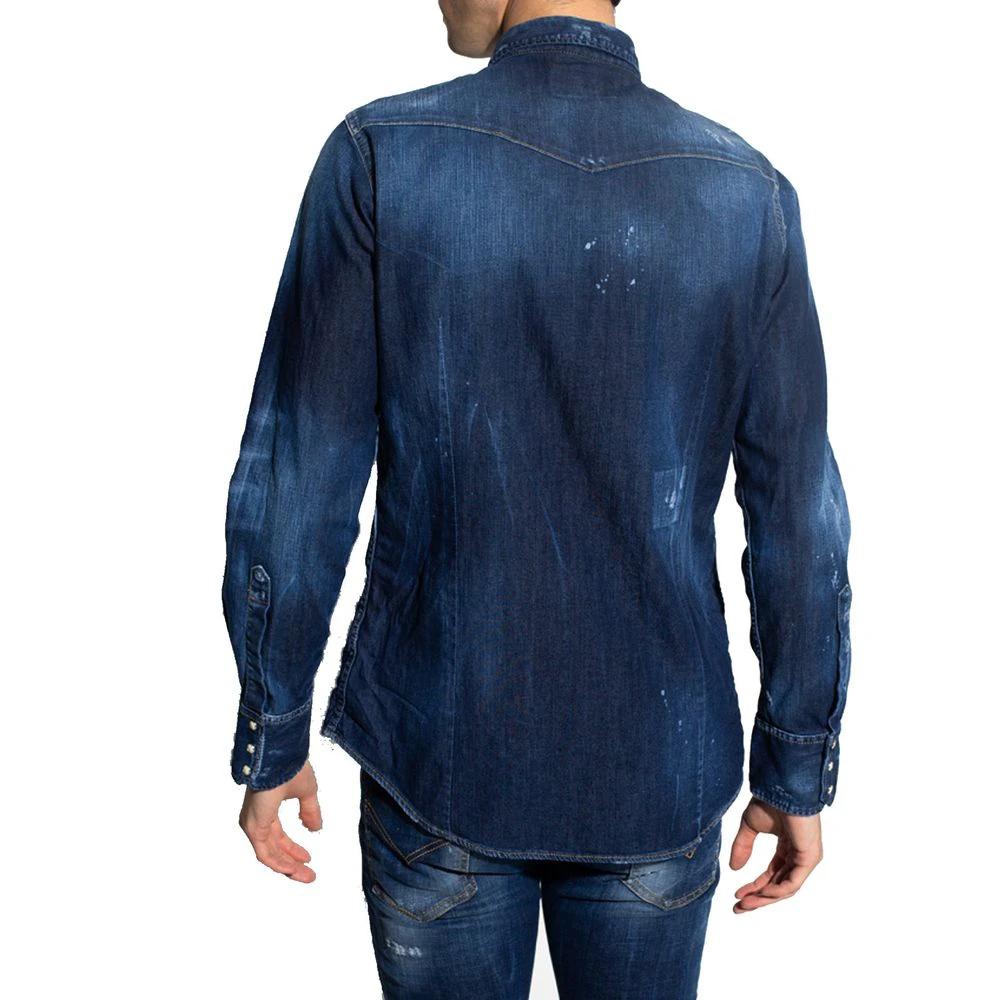 Dsquared² Blue Denim Shirt by Dsquared²