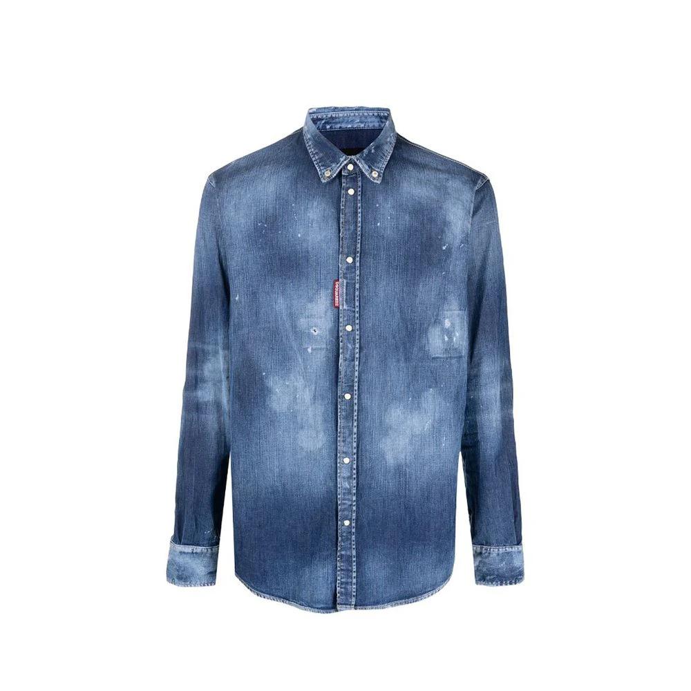 Dsquared² Blue Denim Shirt by Dsquared²