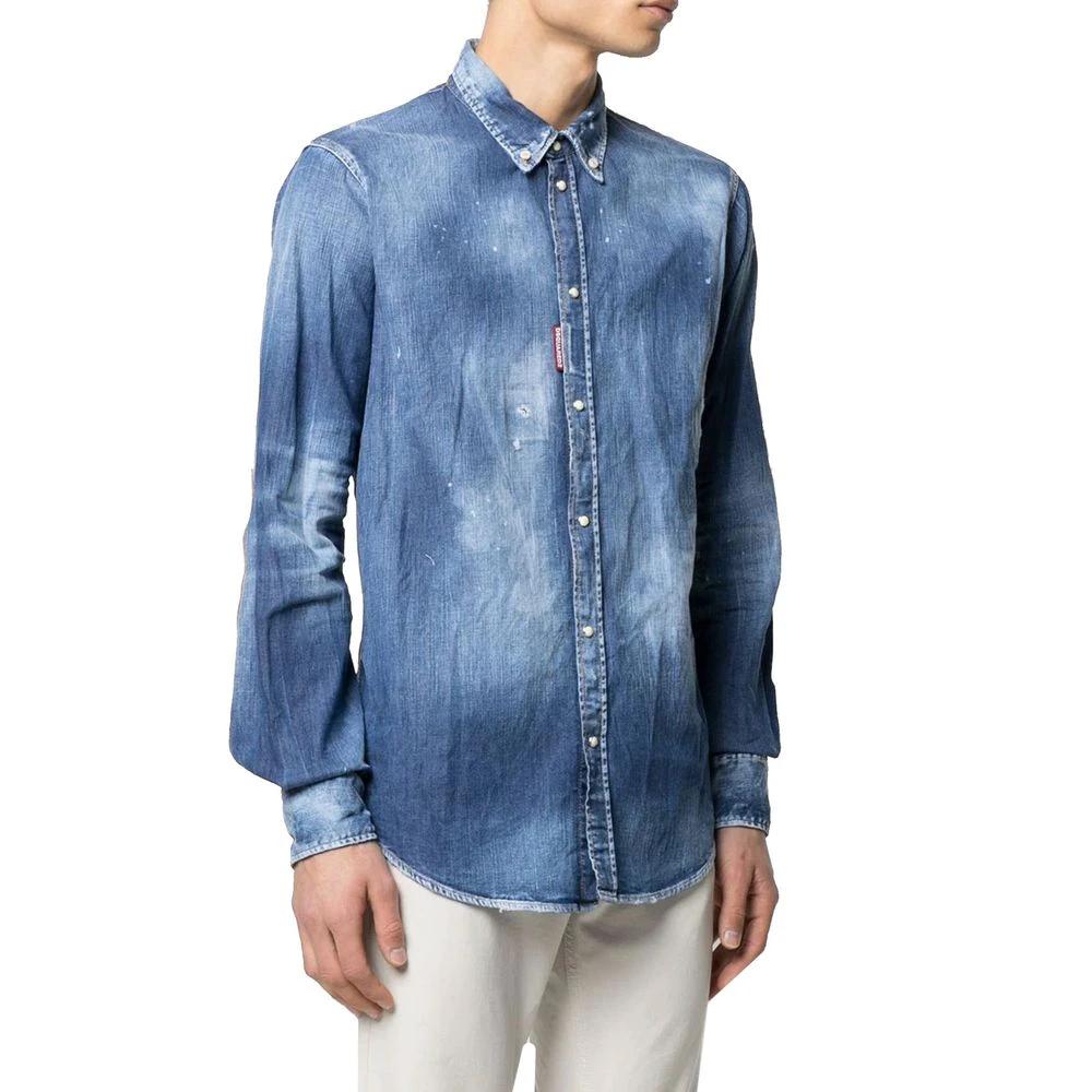 Dsquared² Blue Denim Shirt by Dsquared²