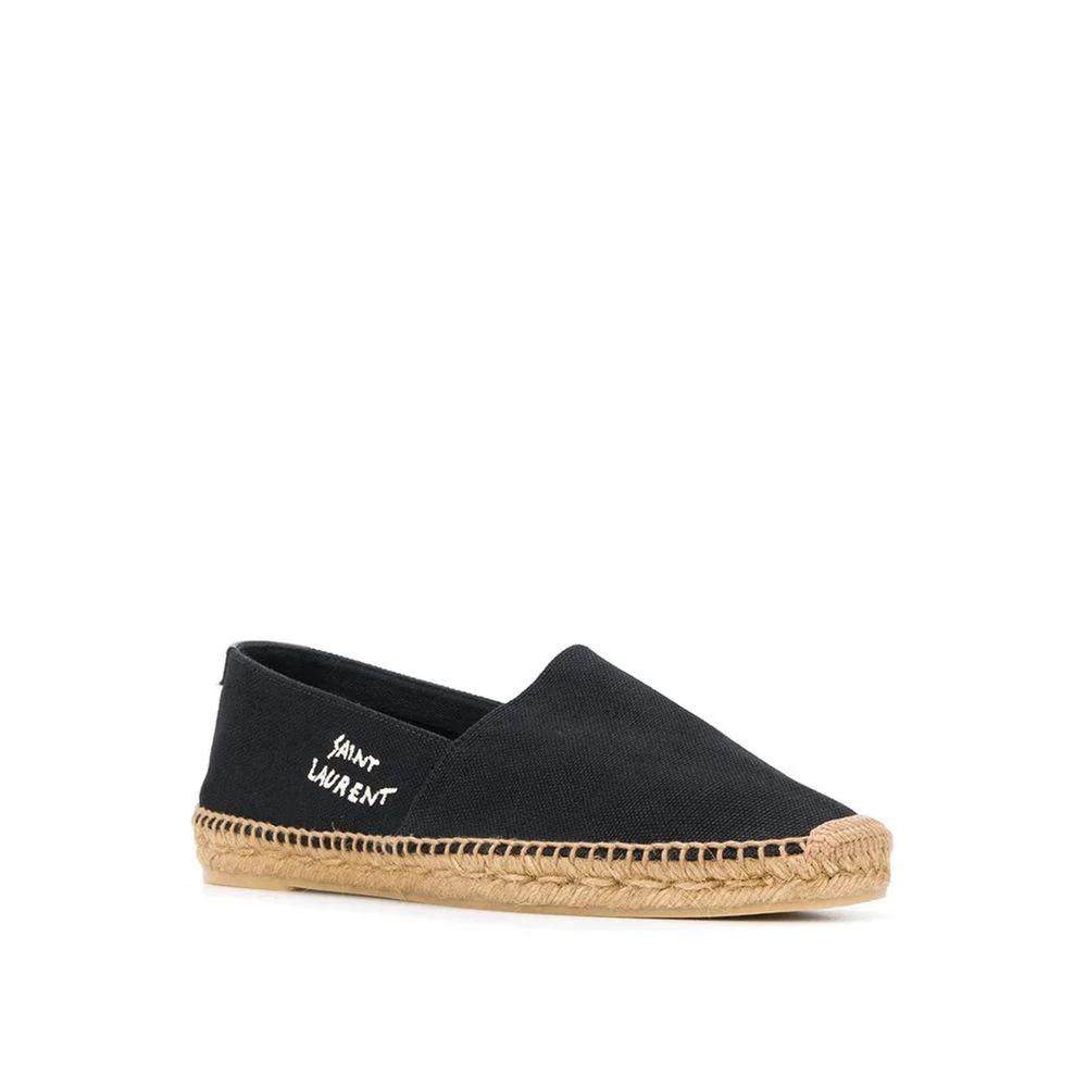 Saint Laurent Black Canvas Espadrilles by Saint Laurent