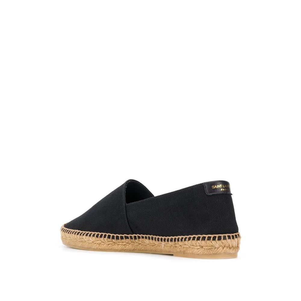 Saint Laurent Black Canvas Espadrilles by Saint Laurent
