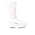 Bottes Prada blanches en polyéthylène