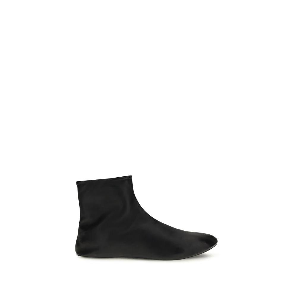 The Row Black Lamb Ovis Aries Aries Ankle Boots by The Row