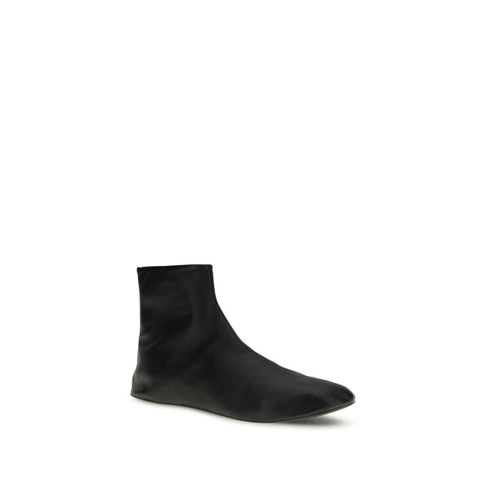 The Row Black Lamb Ovis Aries Aries Ankle Boots by The Row