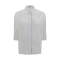 Brunello Cucinelli White Cotton Dress Shirt by Brunello Cucinelli