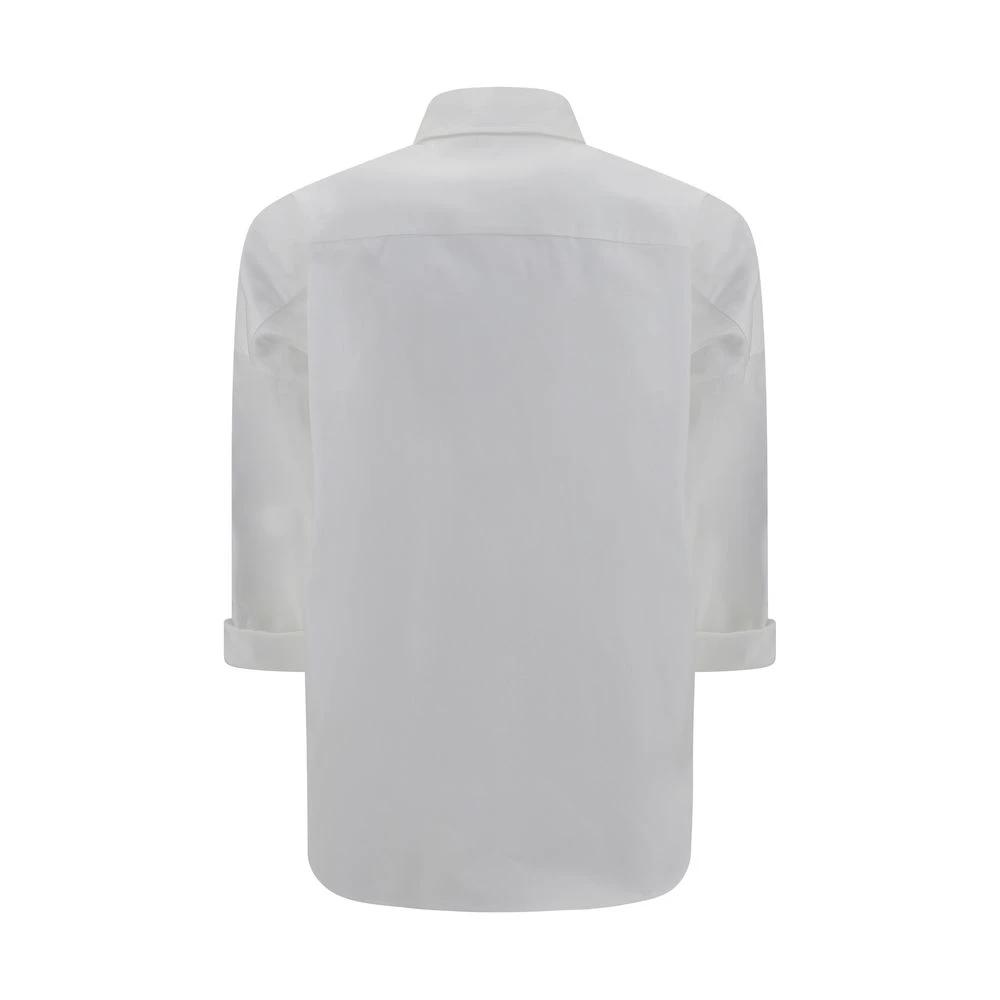 Brunello Cucinelli White Cotton Dress Shirt by Brunello Cucinelli