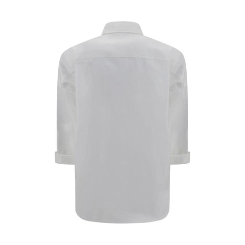 Brunello Cucinelli White Cotton Dress Shirt by Brunello Cucinelli