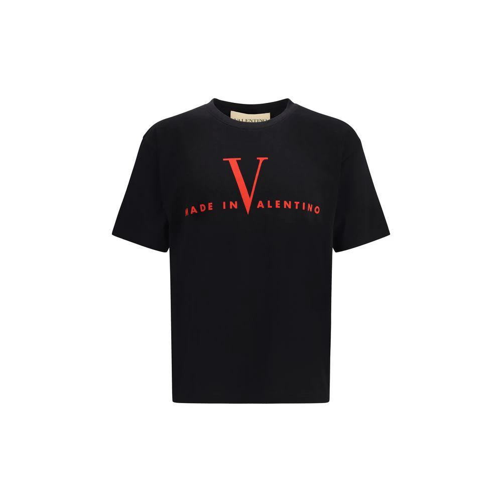Valentino Black Cotton T-Shirt by Valentino