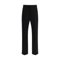 Valentino Black Fleece Wool Dress Pants by Valentino