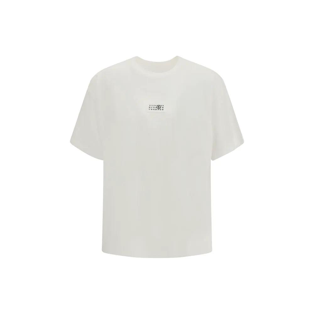 T-shirt en coton blanc MM6