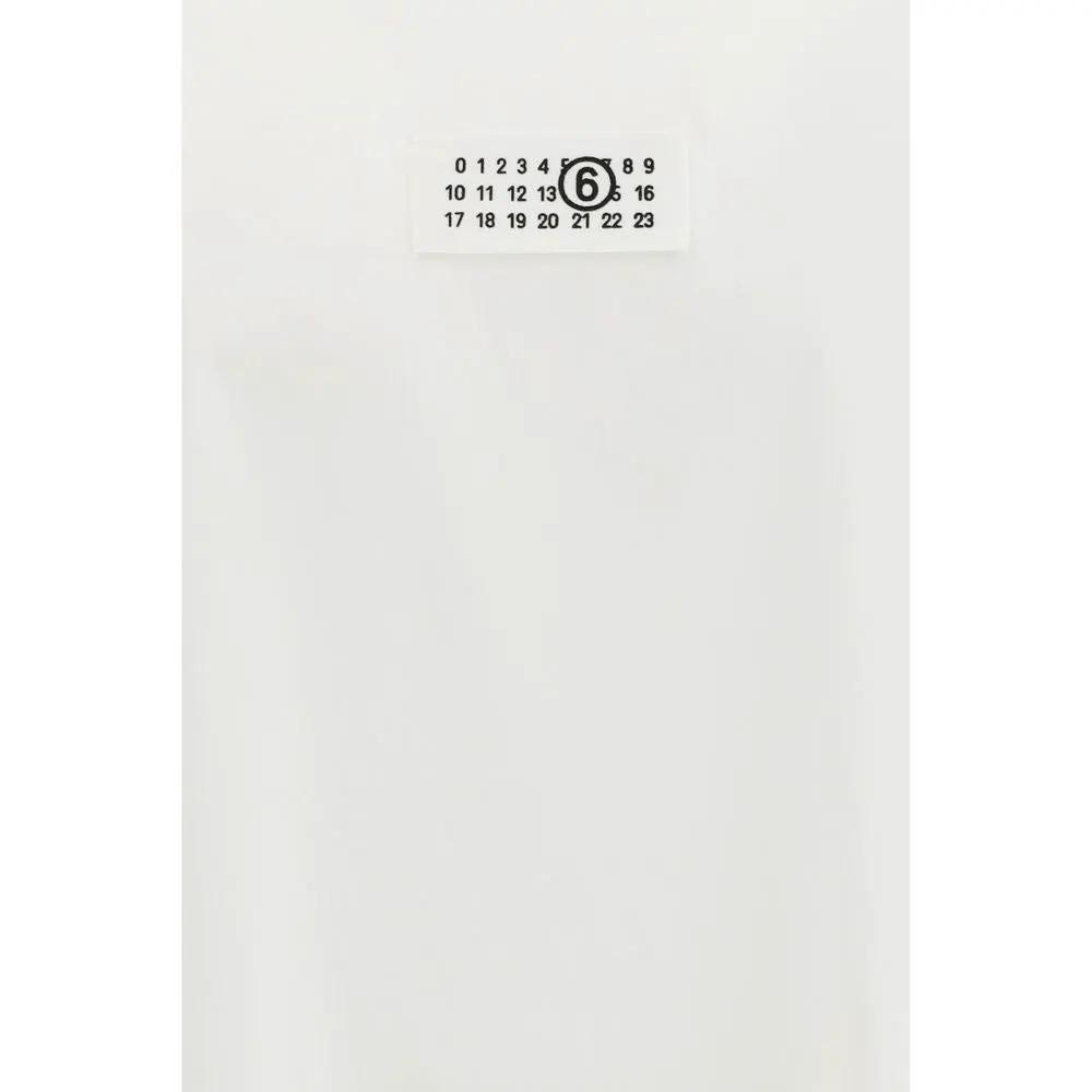 T-shirt en coton blanc MM6