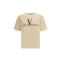 Valentino Beige Cotton T-Shirt by Valentino