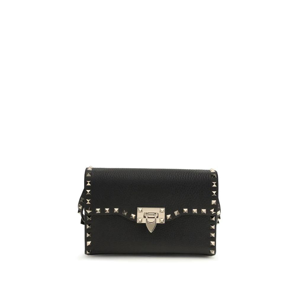 Sac bandoulière Valentino Garavani Bos Taurus en cuir de veau noir