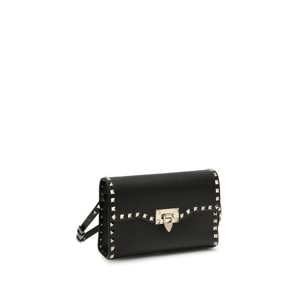 Sac bandoulière Valentino Garavani Bos Taurus en cuir de veau noir
