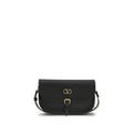 Valentino Garavani Black Calf Leather Bos Taurus Shoulder Bag by Valentino Garavani