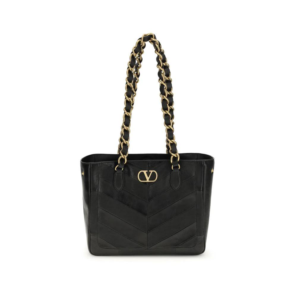 Sac bandoulière Valentino Garavani Bos Taurus en cuir nappa noir et veau