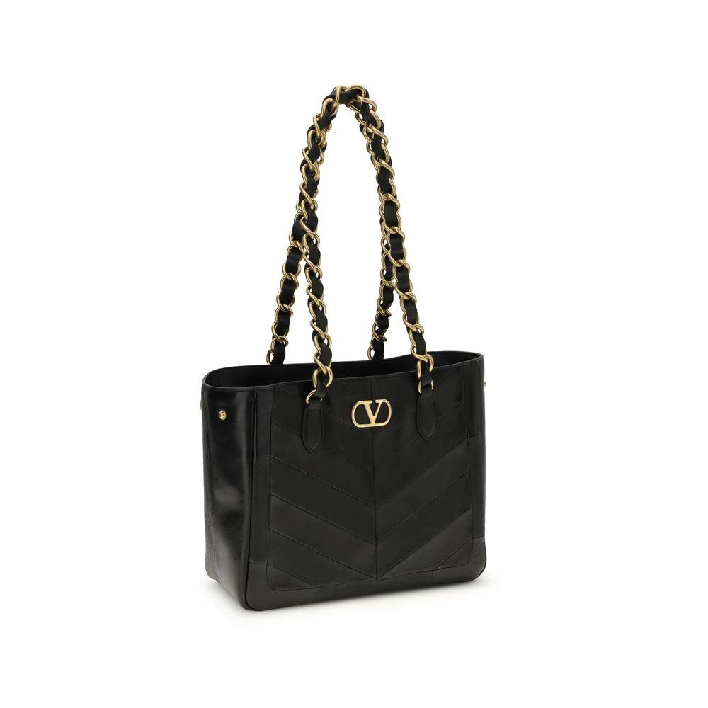 Sac bandoulière Valentino Garavani Bos Taurus en cuir nappa noir et veau