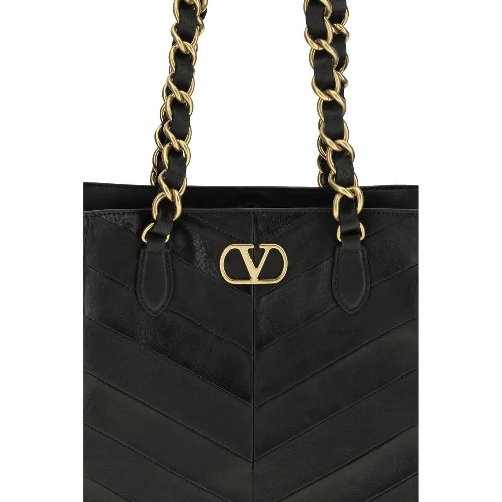 Sac bandoulière Valentino Garavani Bos Taurus en cuir nappa noir et veau