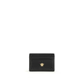 Portefeuille Versace Bos Taurus en cuir de veau noir