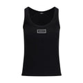 Versace Black Cotton Top by Versace