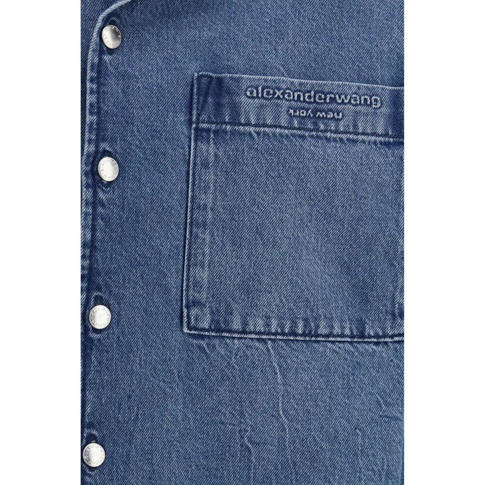 Alexander Wang Blue Denim Shirt by Alexander Wang