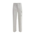 Pantalon cargo Fendi en coton argenté