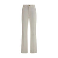 Balmain White Cotton Straight-Leg Jeans by Balmain