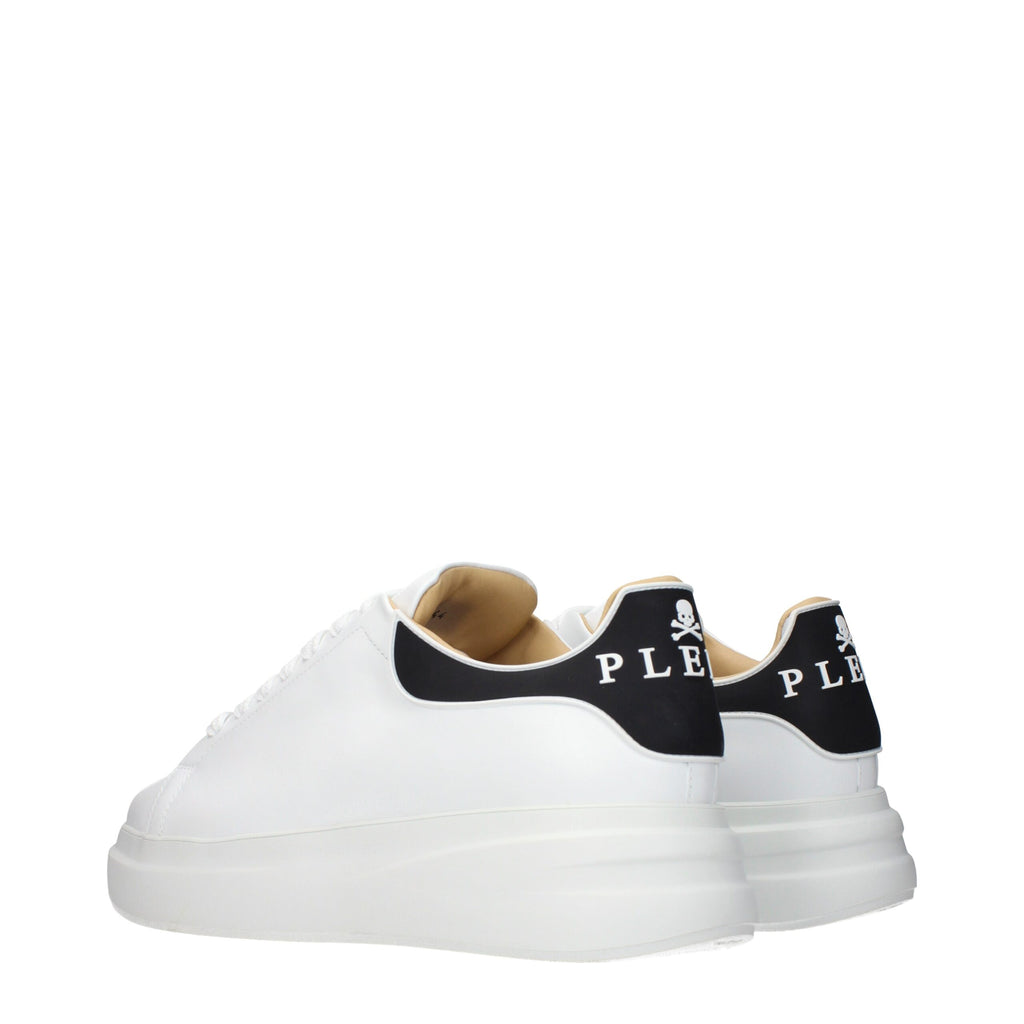 Baskets basses en cuir blanc Philipp Plein