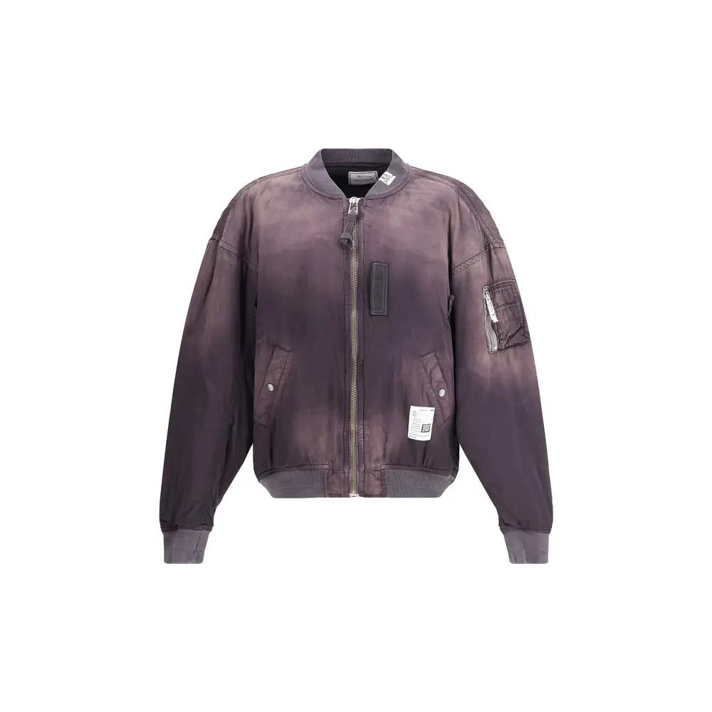 Men’s Black Flight Jacket – Maison Mihara Yasuhiro Aged Oversized Jacket SS26