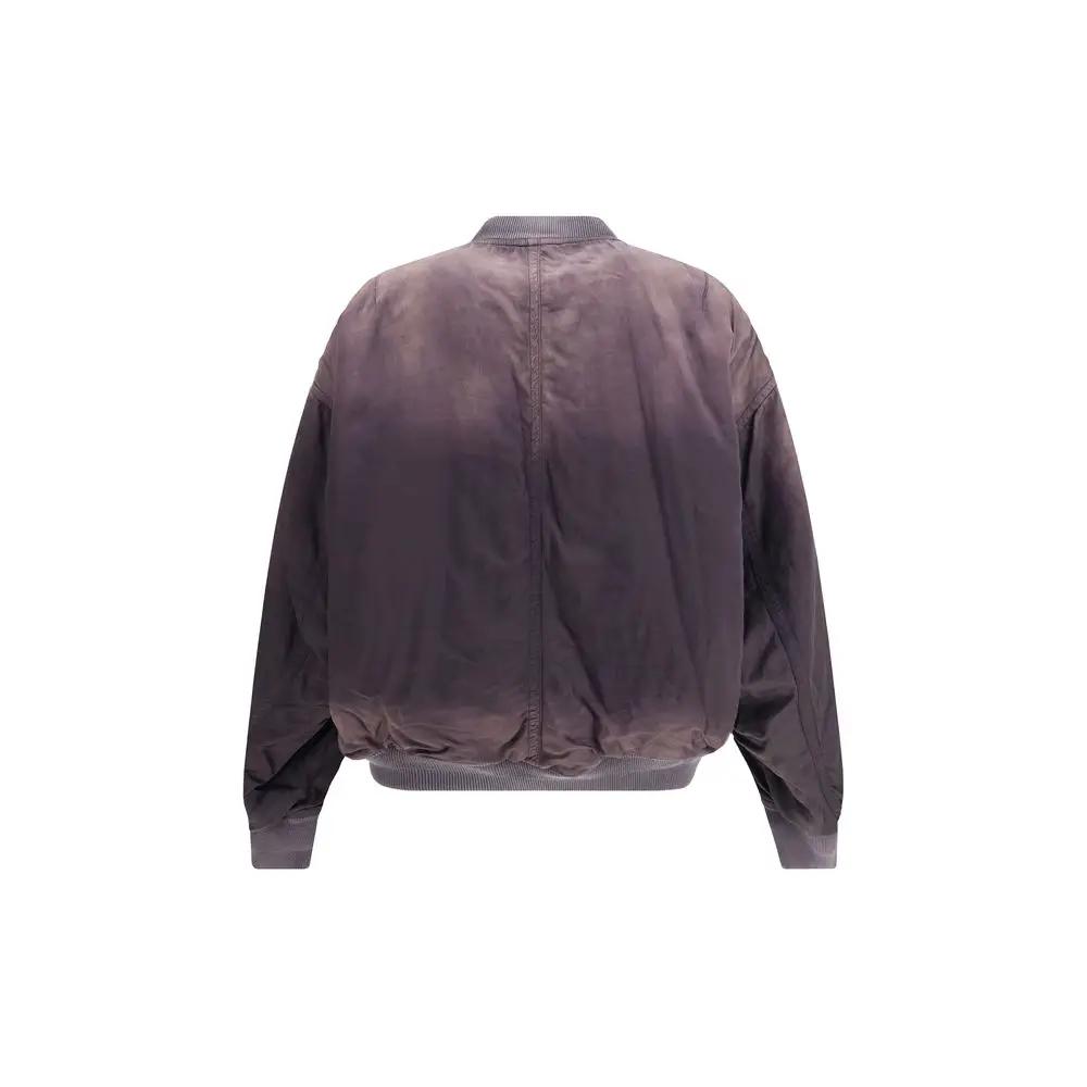 Men’s Black Flight Jacket – Maison Mihara Yasuhiro Aged Oversized Jacket SS26