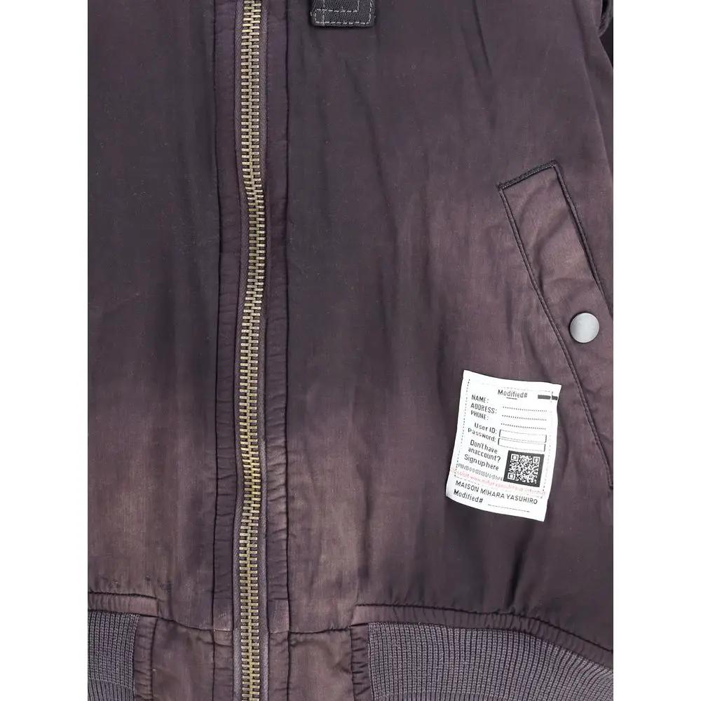 Men’s Black Flight Jacket – Maison Mihara Yasuhiro Aged Oversized Jacket SS26