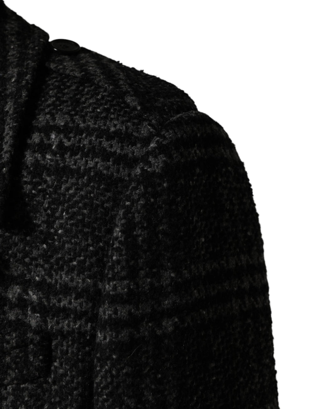 Dolce & Gabbana Grey Double Breasted Plaid Wool Coat Jacket by Dolce & Gabbana