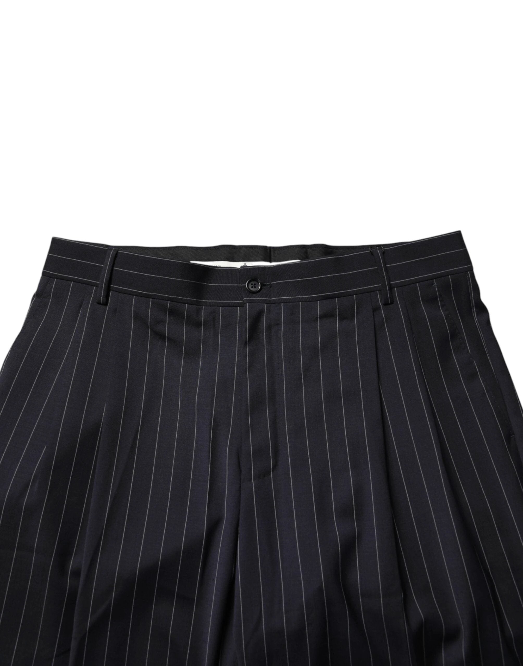 Dolce & Gabbana Black Stripe Straight Men Dress Trouser Pants by Dolce & Gabbana