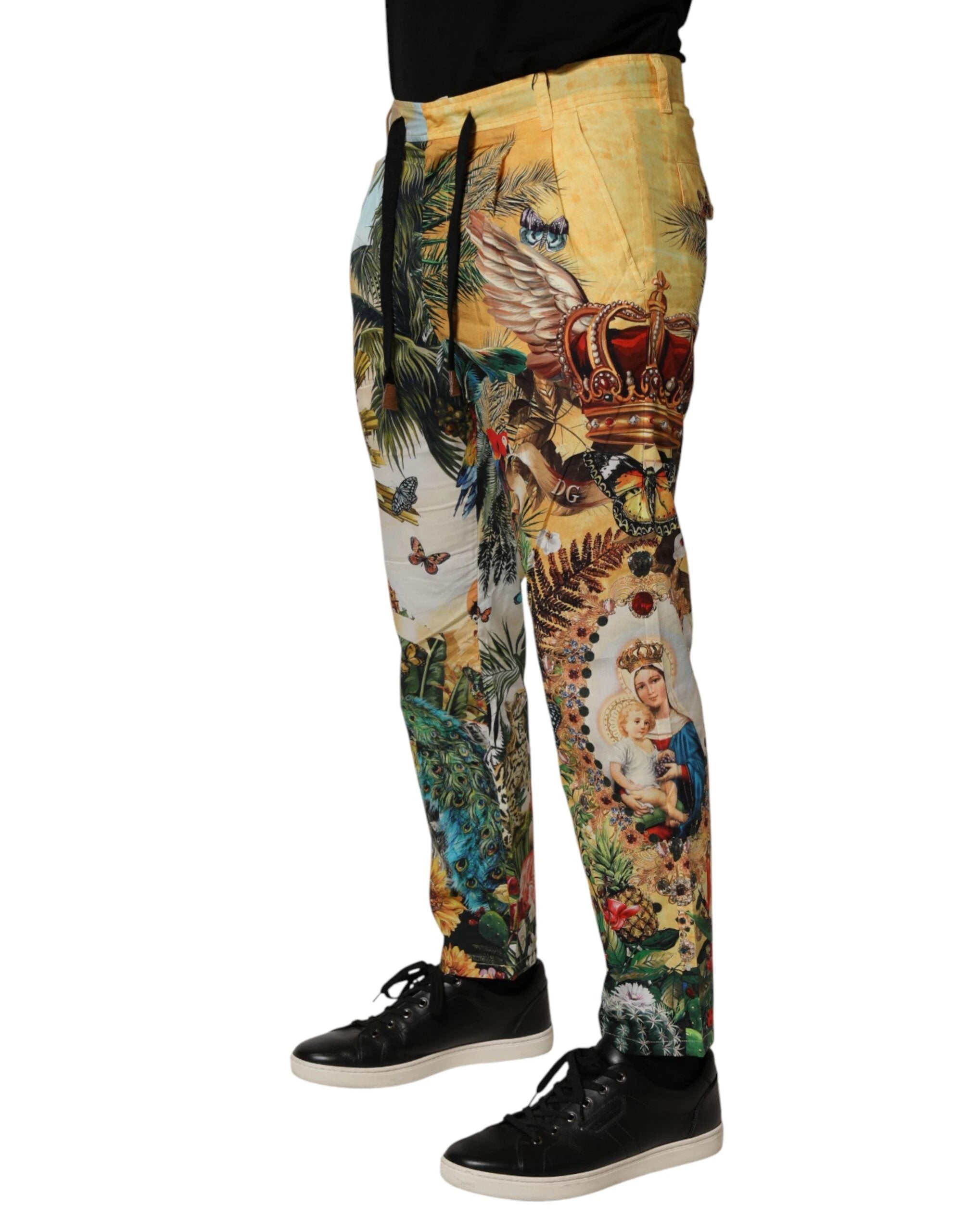 Dolce & Gabbana Multicolor Tropical King Lounge Trouser Pants by Dolce & Gabbana