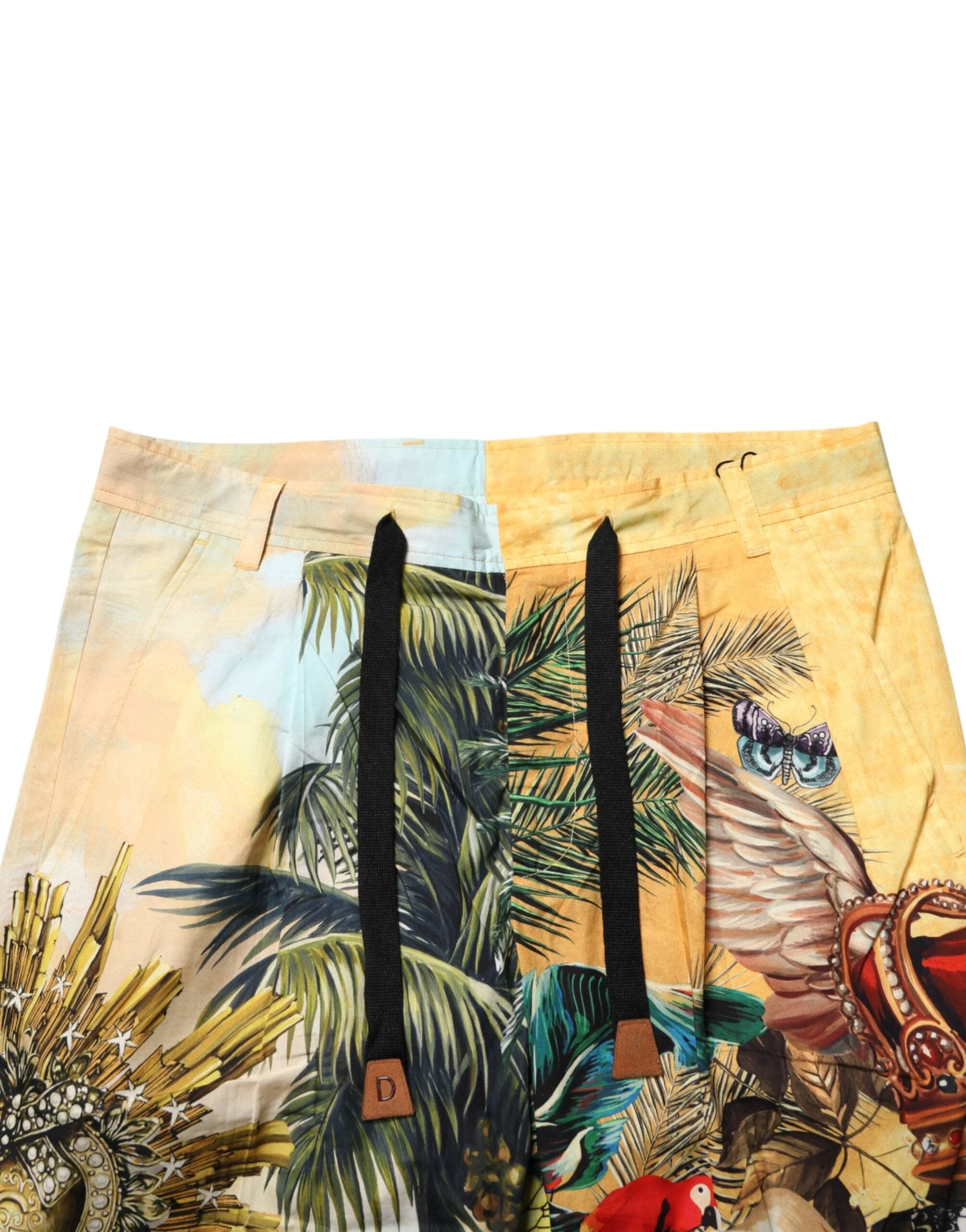 Dolce & Gabbana Multicolor Tropical King Lounge Trouser Pants by Dolce & Gabbana