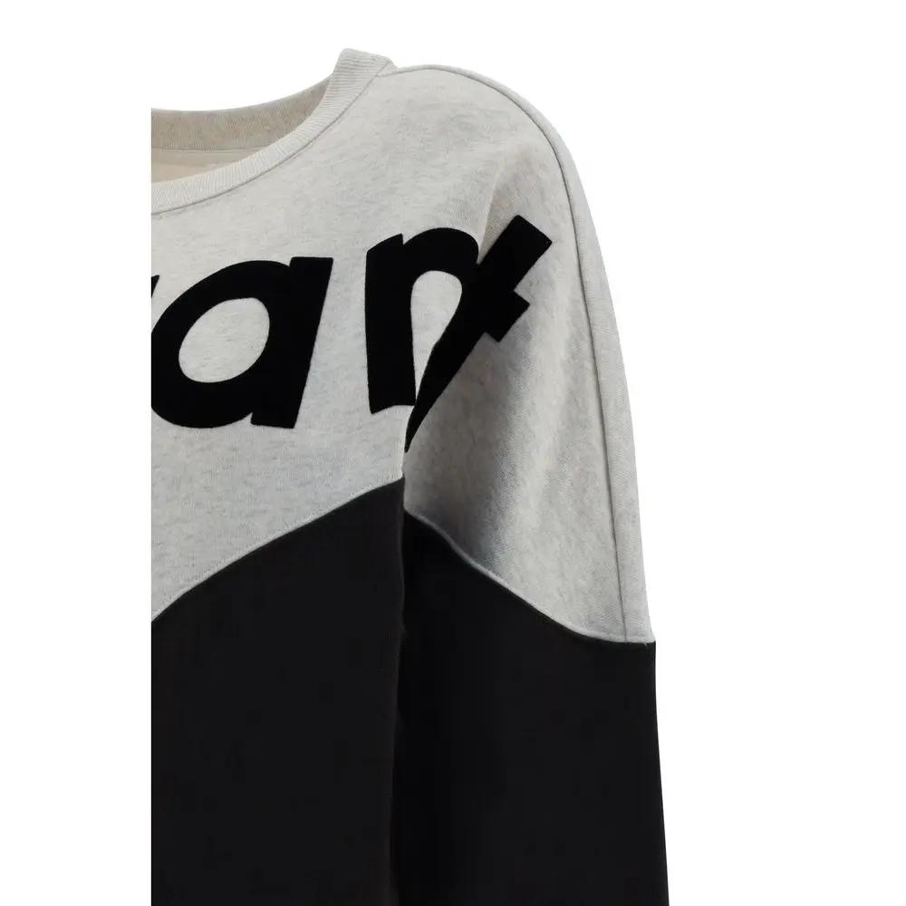 Sweat-shirt en coton gris Marant Étoile