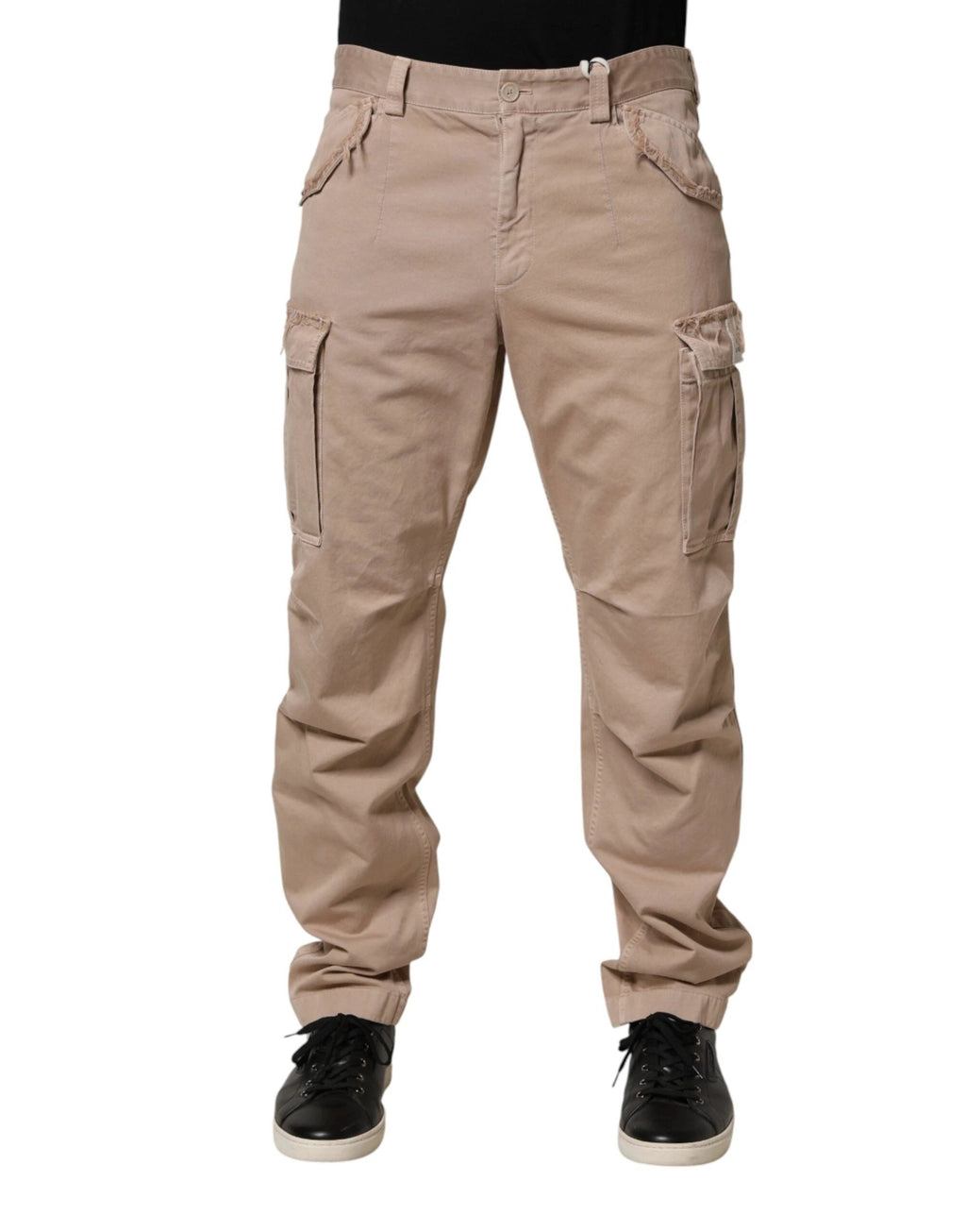 Dolce & Gabbana Beige Straight Cargo Chino Men Trouser Pants by Dolce & Gabbana