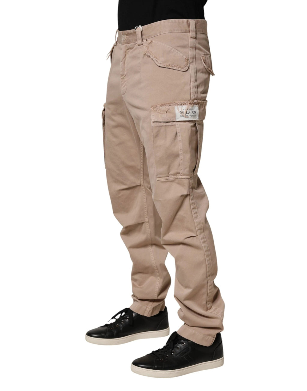 Dolce & Gabbana Beige Straight Cargo Chino Men Trouser Pants by Dolce & Gabbana