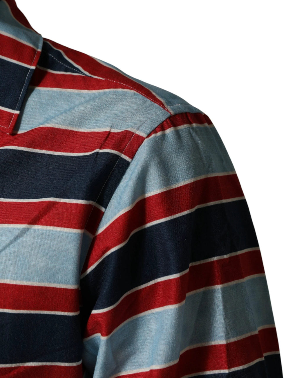 Dolce & Gabbana Multicolor Stripes Cotton Men Button Down Shirt by Dolce & Gabbana