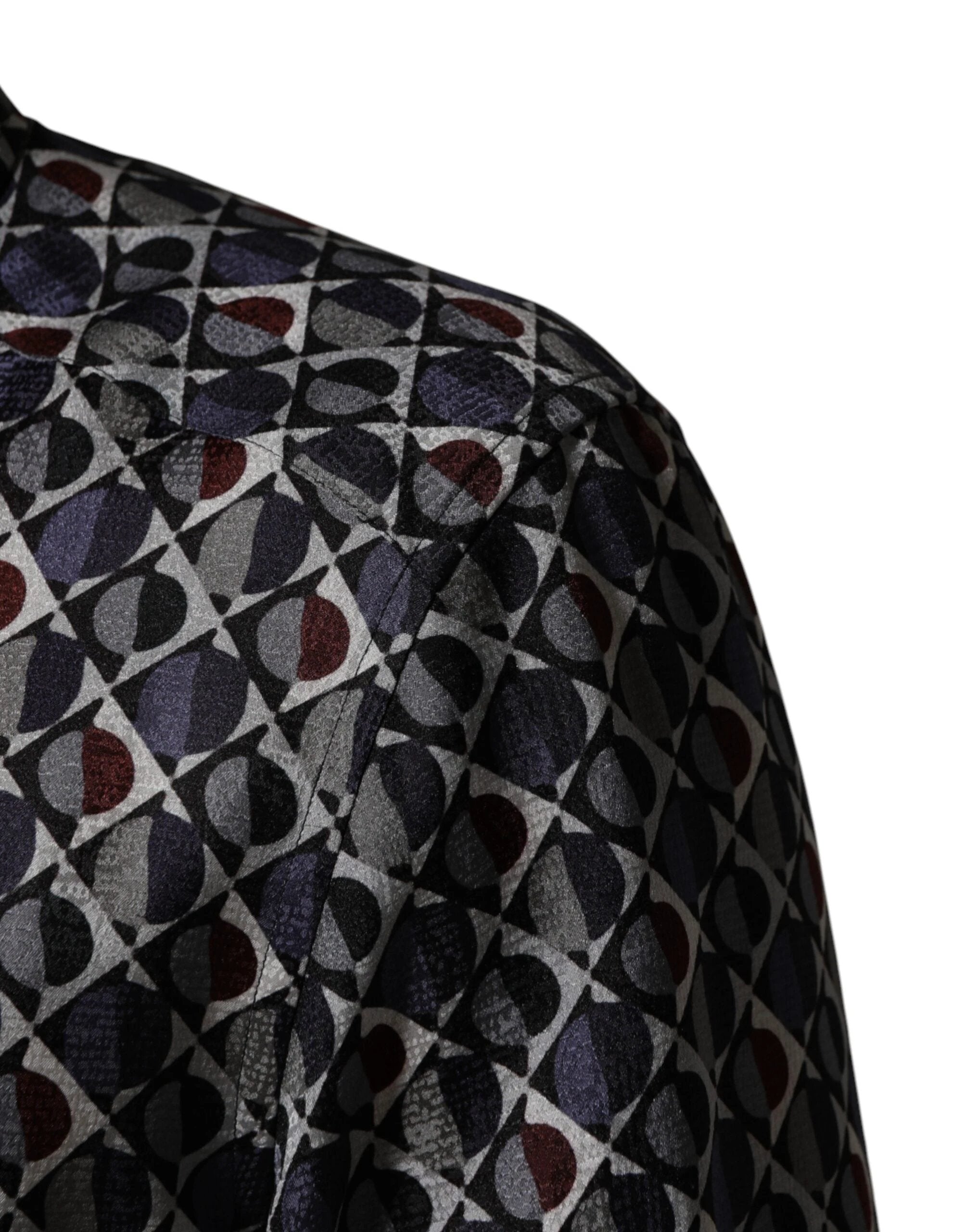 Dolce & Gabbana Multicolor Patterned Collared GOLD Men Dress Shirt by Dolce & Gabbana